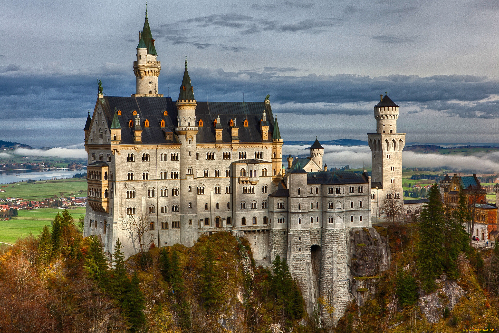 neuschwanstein, castle, bavaria, germany, , , , , , 